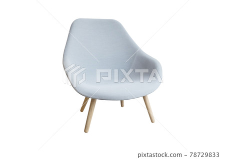modern wooden armchair isolated on white background modern wooden armchair isolated on white background 78729833