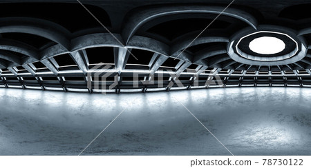 full 360 degree panorama view of futuristic architecture dark building hall dome 3d render illustration hdri hdr vr style full 360 degree panorama view of futuristic architecture dark building hall dome 3d render illustration hdri hdr vr style 78730122