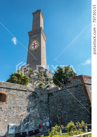 The Lanterna lighthouse in Genoa, Italy. 78730155