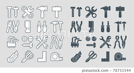 Tool icon set Tool icon set 78731544