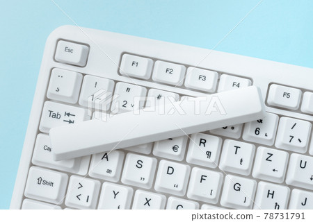 Internet Browsing Online Surfing, Word Typing, Modern Writing Device, Web Content Creations, Computerized Workspace Designs, Electronic Working Collections Keyboard 78731791