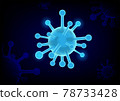 covid-19, coronavirus outbreak, virus floating in a cellular environment , 78733428