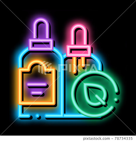 dropper bottles neon glow icon illustration dropper bottles neon glow icon illustration 78734335