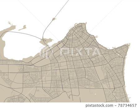 Kuwait City Map