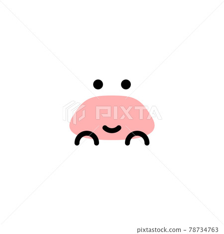 Crab. Vector logo in bold line style Crab. Vector logo in bold line style 78734763