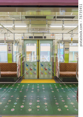 Keio Line Keio Electric Railway Zoo Line In-car seat Keio Teito Electric Railway Tama Animal Park Wrapping 78735451