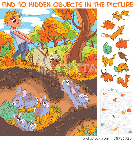 View hare house underground. Find 10 hidden objects View hare house underground. Find 10 hidden objects 78735726
