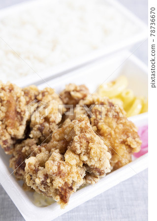 美味的炸雞飯盒 美味的炸雞飯盒 78736670