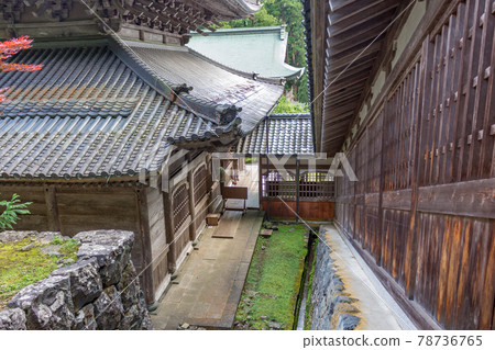 Temple buildings in summer, Eiheiji, Japan. 78736765