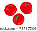 Handwritten tomato 78737506