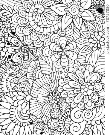 Abstract flowers for background Abstract flowers for background 78737880