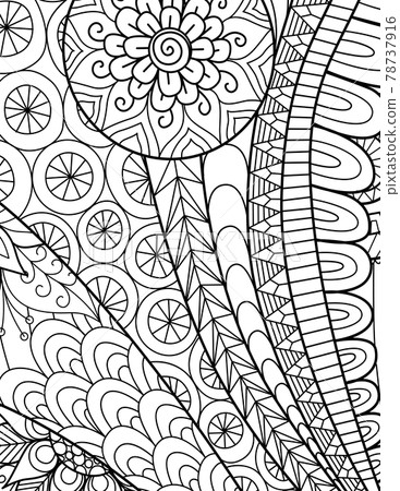 Abstract flowers for background 78737916