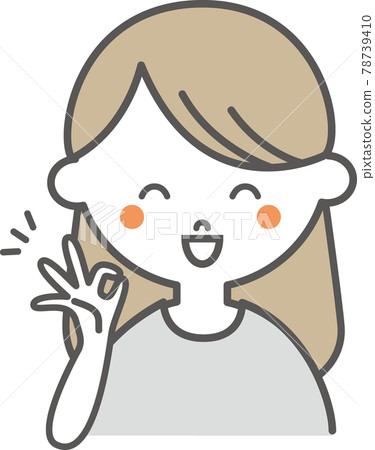 女性姿勢圖 78739410