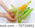 Summer vegetables corn 78739862