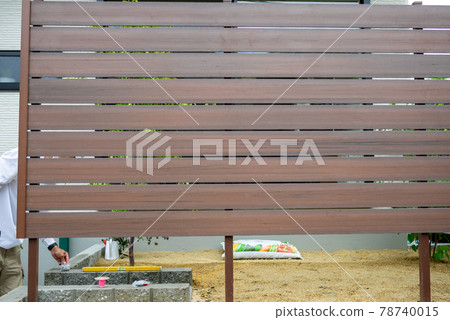Blind fence installation work Blind fence installation work 78740015