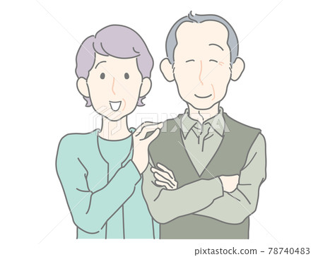 Senior couple sharing joy 78740483