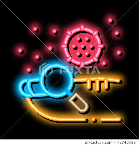 nail cream neon glow icon illustration nail cream neon glow icon illustration 78740589