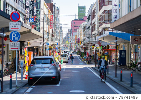 Yokohama Fukutomi-cho cabaret bar soapland signboard customs district entertainment district sunny noon morning bright Yokohama Fukutomi-cho cabaret bar soapland signboard customs district entertainment district sunny noon morning bright 78741489