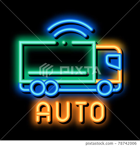 electro auto truck neon glow icon illustration electro auto truck neon glow icon illustration 78742006