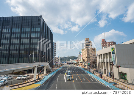 Cityscape of central Shimonoseki [Yamaguchi Prefecture] 78742098
