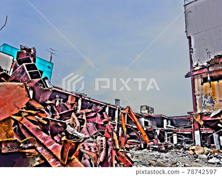 Demolition work department store Demolition work department store 78742597