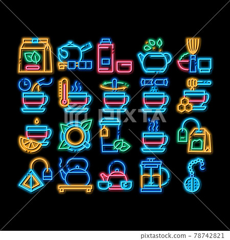 Tea Ceremony Tradition neon glow icon illustration Tea Ceremony Tradition neon glow icon illustration 78742821