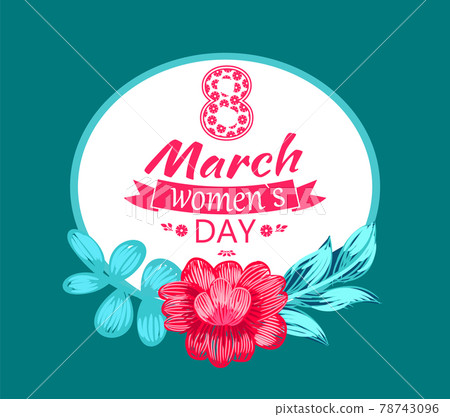 8 March Womens Day Circular Vector Illustration 8 March Womens Day Circular Vector Illustration 78743096