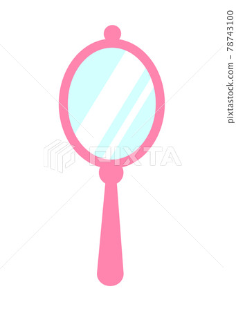 Hand Mirror Princess Party Vector Illustration 78743100