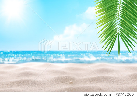 Glitter sea leaves 78743260