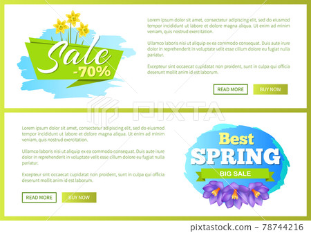 Best Spring Big Sale Advertisement Label Crocus Best Spring Big Sale Advertisement Label Crocus 78744216