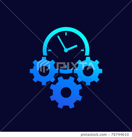 efficiency, efficient process icon, vector efficiency, efficient process icon, vector 78744610