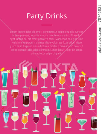 Party Drinks Tropical Cocktails with Orange Juice Party Drinks Tropical Cocktails with Orange Juice 78745025