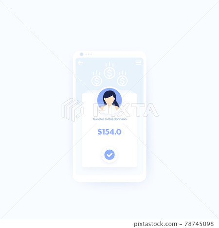Banking, payments, finance app, mobile ui design Banking, payments, finance app, mobile ui design 78745098