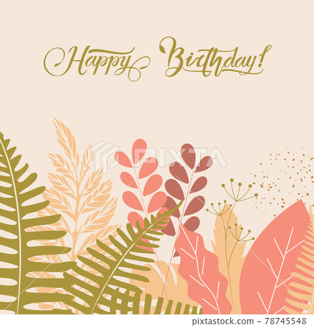 Greeting card Happy birthday Greeting card Happy birthday 78745548