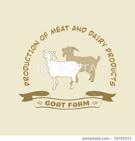 emblem for a goat farm emblem for a goat farm 78745551