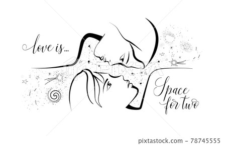 The girl and the boy look into each other s eyes The girl and the boy look into each other s eyes 78745555