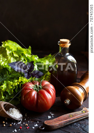 Healthy salad ingredients 78745565