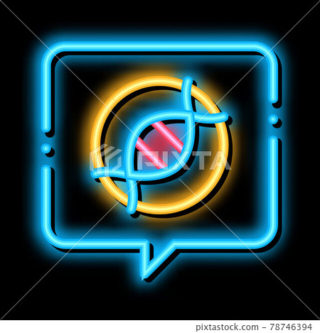 dna problem atherosclerosis, molecule neon glow icon illustration dna problem atherosclerosis, molecule neon glow icon illustration 78746394
