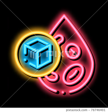sugar blood diabetes neon glow icon illustration sugar blood diabetes neon glow icon illustration 78746401