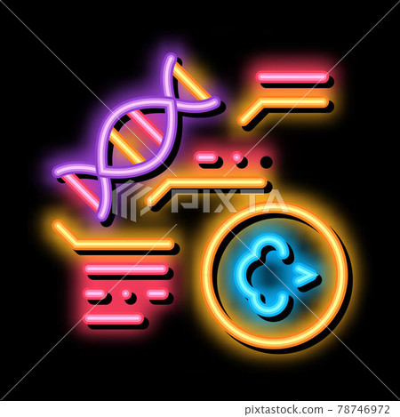 genetic disease asthma neon glow icon illustration genetic disease asthma neon glow icon illustration 78746972