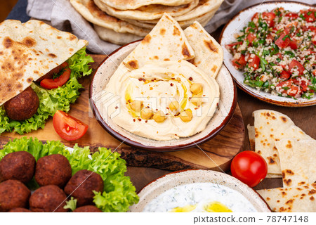 Traditional Jewish, Israeli and middle Eastern food Traditional Jewish, Israeli and middle Eastern food 78747148