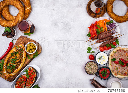 Traditional Turkish or Middle eastern dishes Traditional Turkish or Middle eastern dishes 78747168