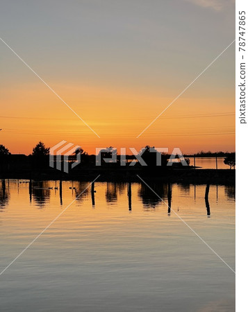 Beautiful sunset background. Summer holidays concept. Text  78747865