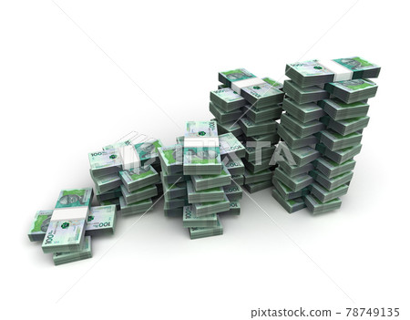 Stack of Colombian Pesos Stack of Colombian Pesos 78749135