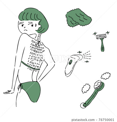Back care and illustration of women Back care and illustration of women 78750001