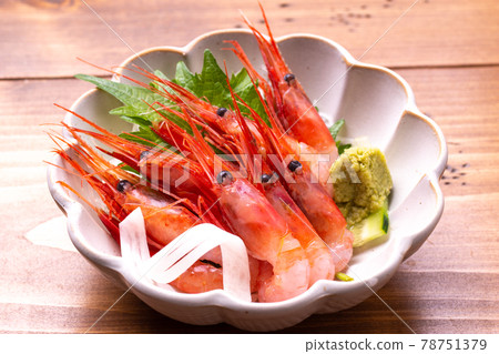 甜蝦生魚片 78751379