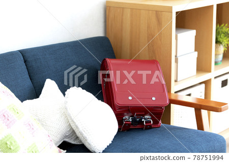 School bag placed on the sofa School bag placed on the sofa 78751994