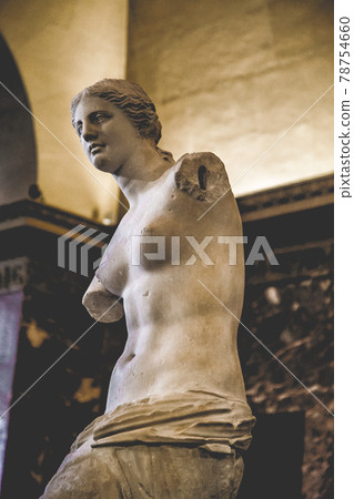 The Louvre pyramid and museum in Paris, France 78754660