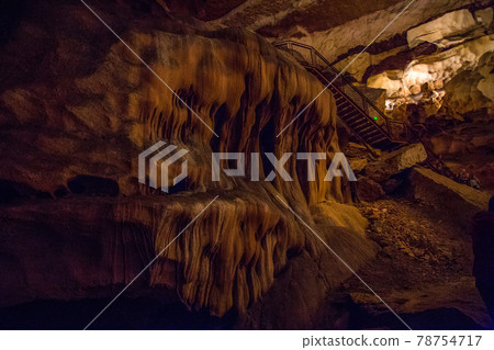 the cave of Saint Marcel d Ardeche in France 78754717