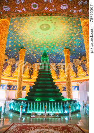 Wat Paknam Bhasicharoen, a temple, pagoda and Buddha statue in Bangkok Thailand Wat Paknam Bhasicharoen, a temple, pagoda and Buddha statue in Bangkok Thailand 78755507